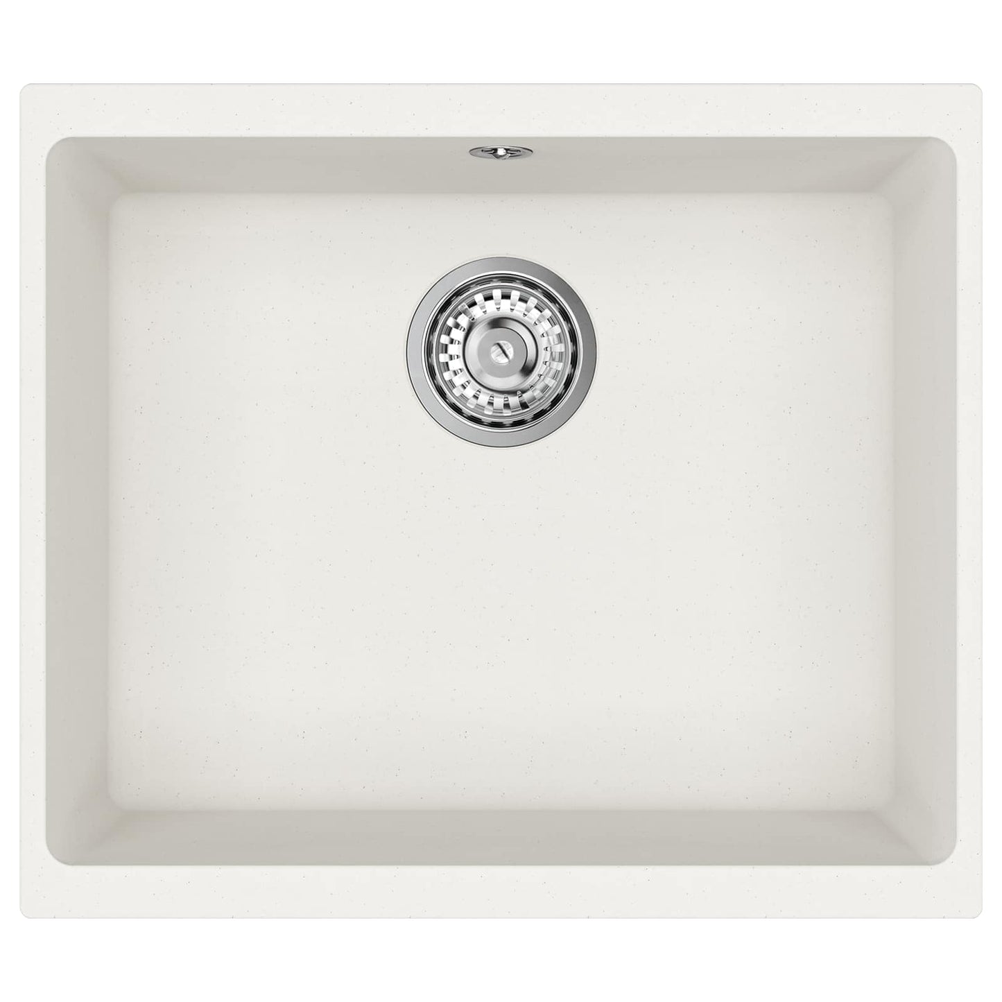 vidaXL Sink 80% Quartz and 20% Resin 530 x 460 mm White