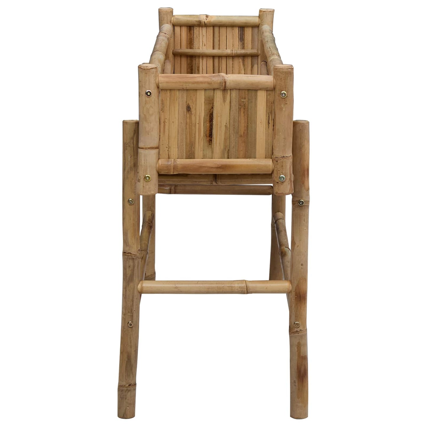 vidaXL Garden Planter with Holder Natural 100 x 38 x 74 cm Bamboo