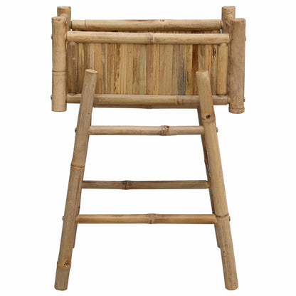 vidaXL Garden Planter with Holder Natural 50 x 38 x 74 cm Bamboo