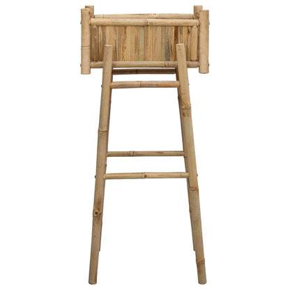 vidaXL Garden Planter with Holder Natural 50 x 38 x 114 cm Bamboo