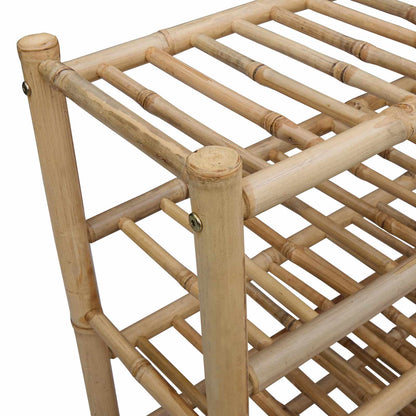 vidaXL Shoe Rack with Shelf Natural 68 x 28 x 96 cm Bamboo