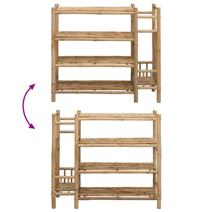 vidaXL Shoe Rack with Shelf Natural 88 x 27 x 80 cm Bamboo