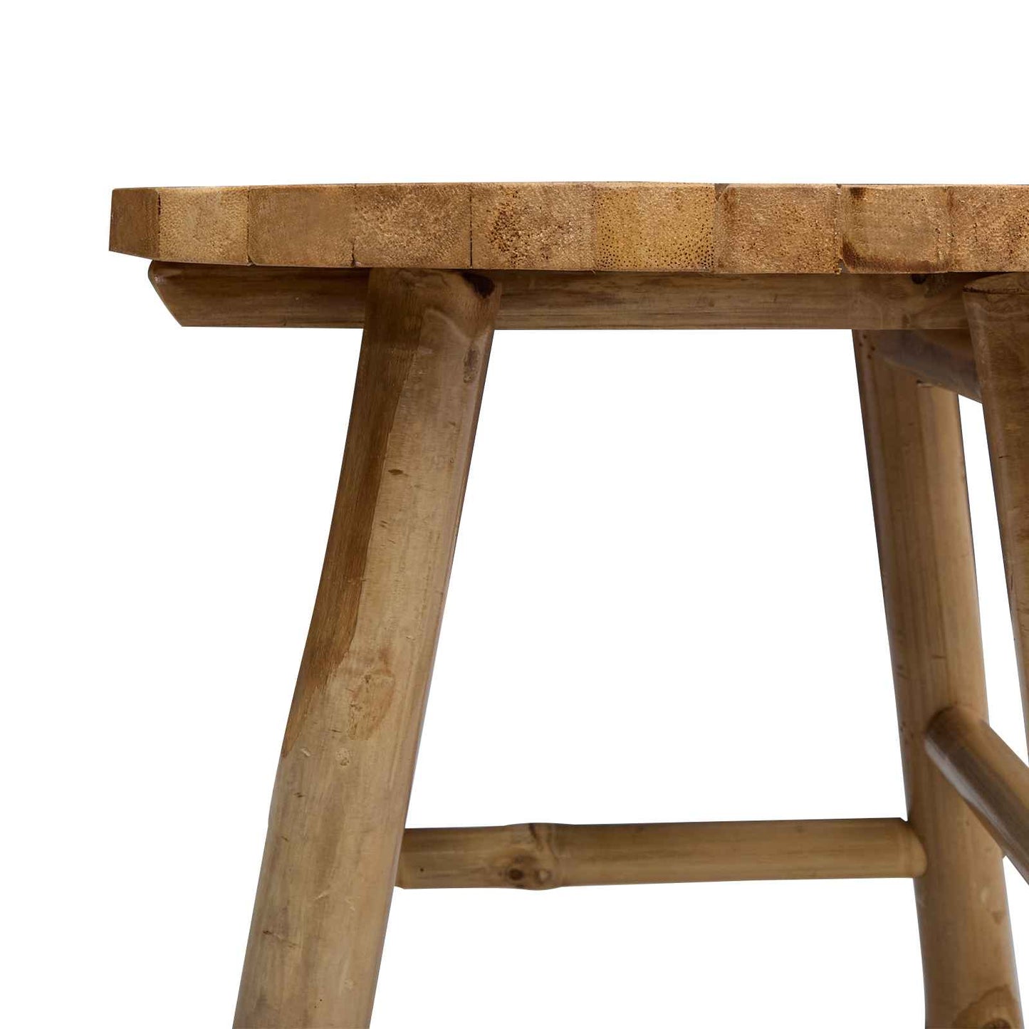 vidaXL Garden Stool Natural Ø 38 x 42 cm Bamboo
