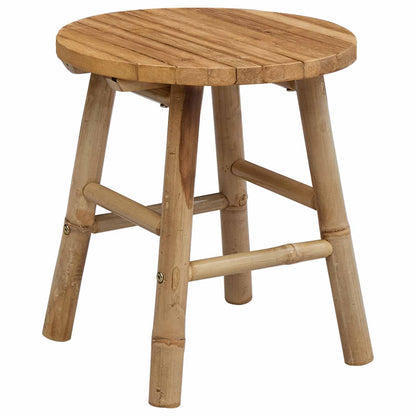vidaXL Garden Stool Natural Ø 38 x 42 cm Bamboo