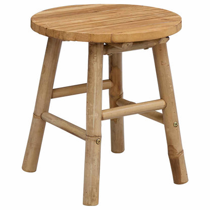 vidaXL Garden Stool Natural Ø 38 x 42 cm Bamboo