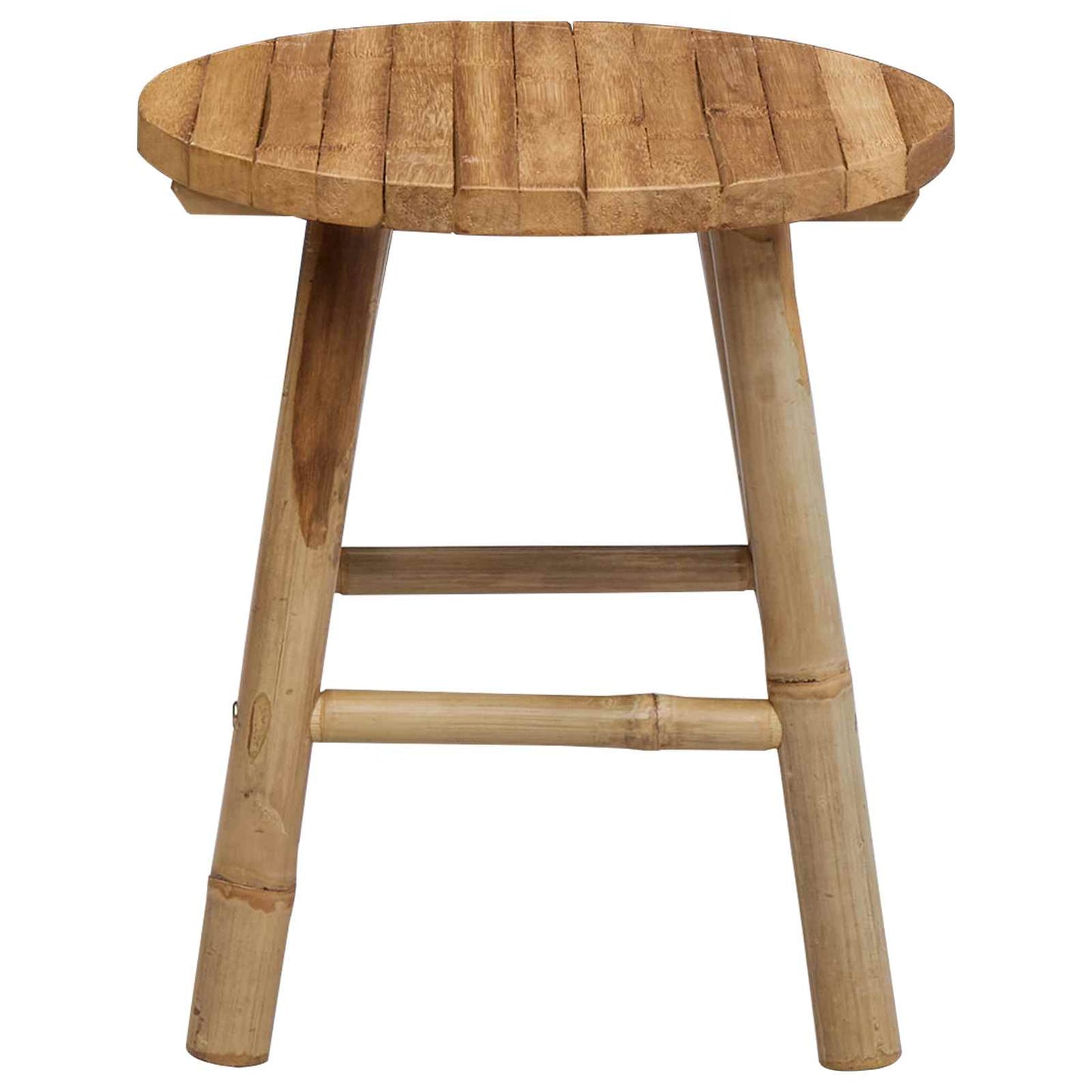 vidaXL Garden Stool Natural Ø 38 x 42 cm Bamboo
