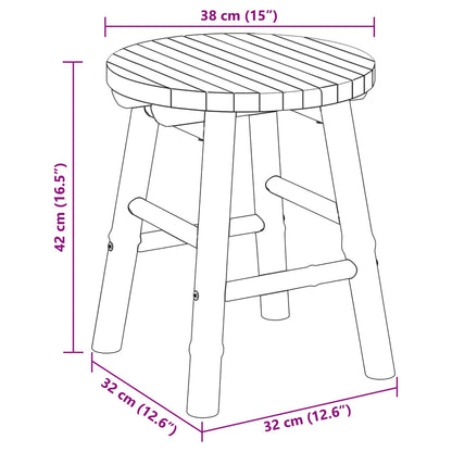 vidaXL Garden Stool Natural Ø 38 x 42 cm Bamboo