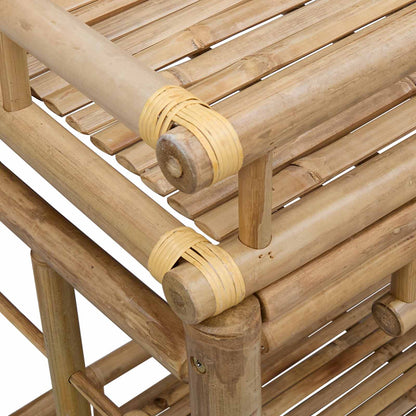 vidaXL Wine Trolley with Wheels Natural 85 x 50 x 93 cm Bamboo