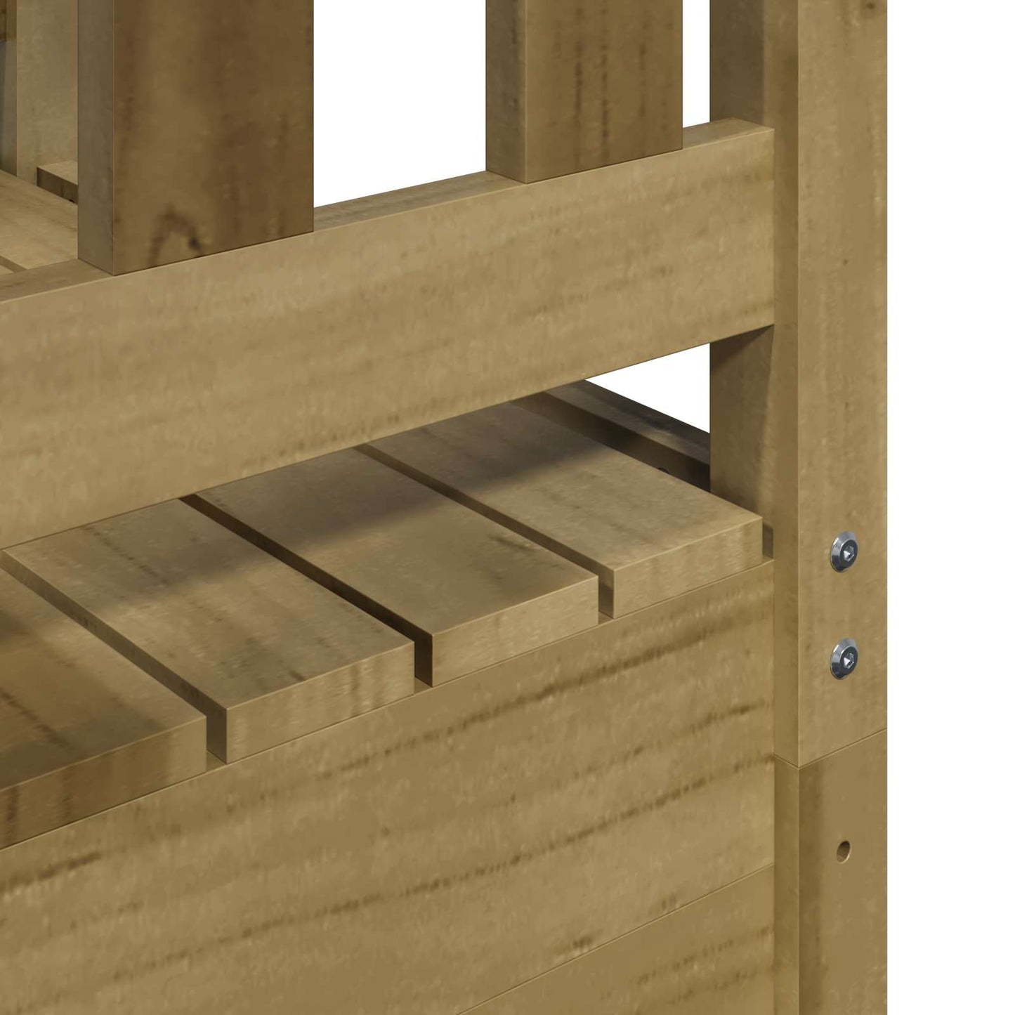 vidaXL Play Tower Brown 52.5 x 85 x 238 cm Solid Impregnated Wood