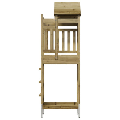 vidaXL Play Tower Brown 52.5 x 85 x 238 cm Solid Impregnated Wood