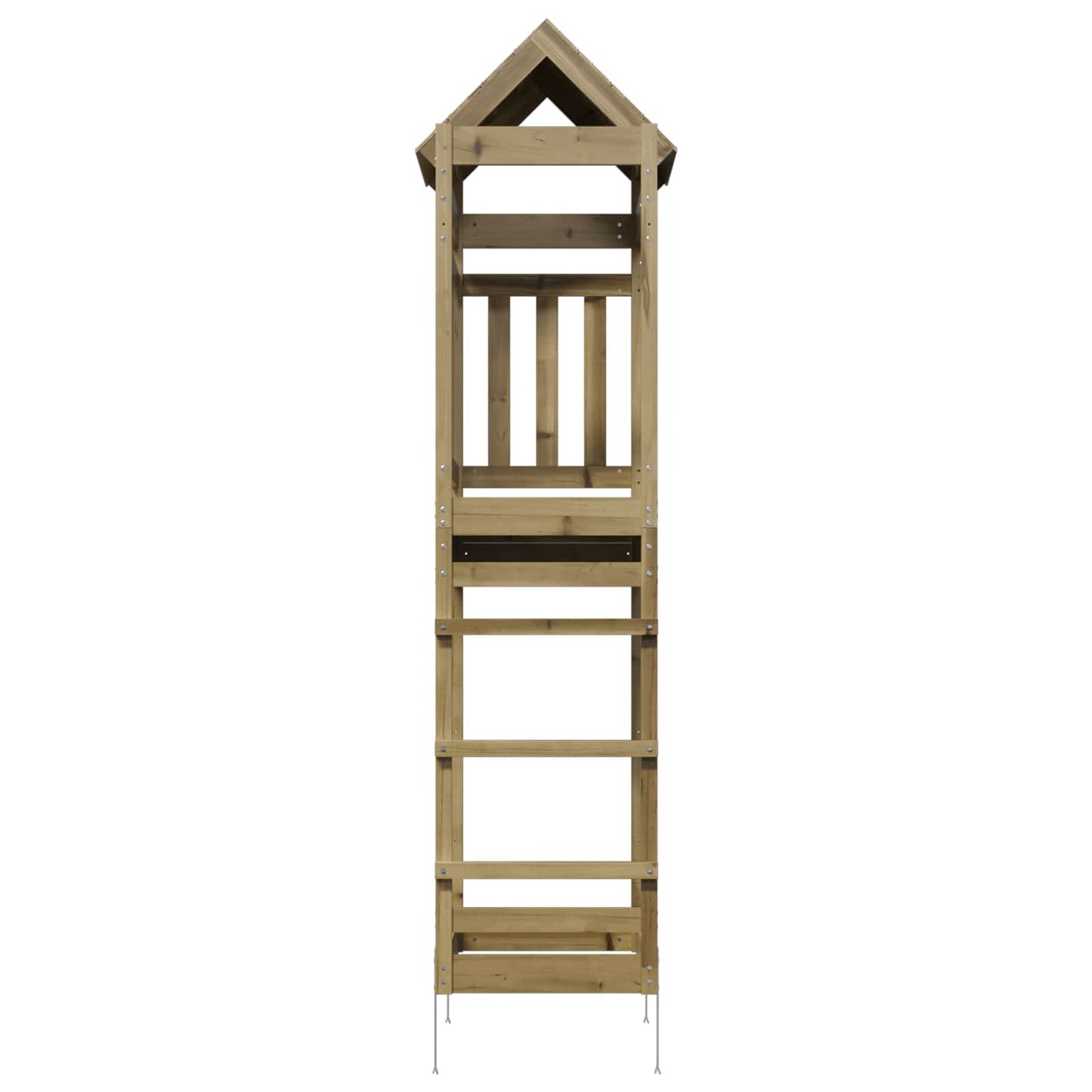vidaXL Play Tower Brown 52.5 x 85 x 238 cm Solid Impregnated Wood