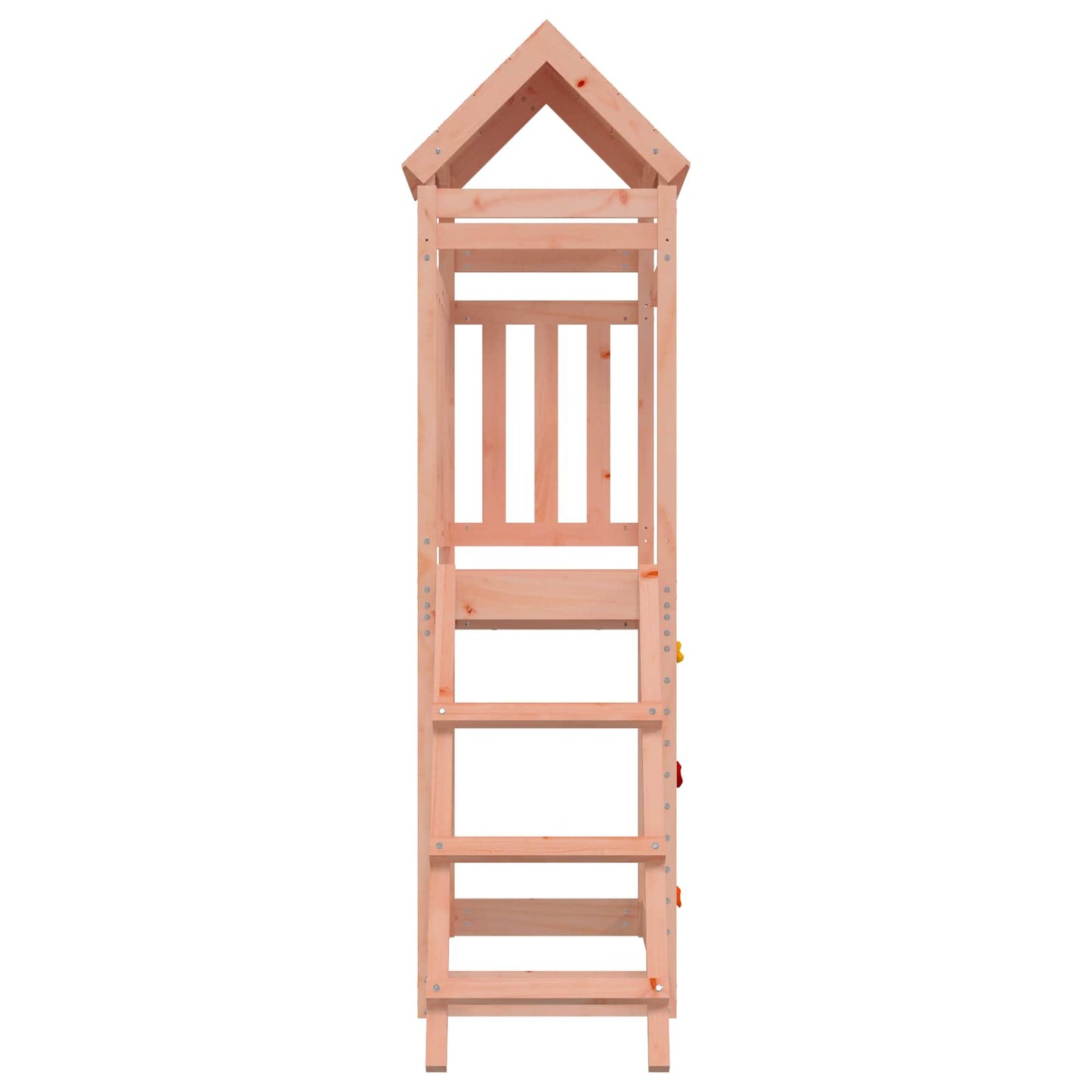 vidaXL Play Tower Brown 110.5 x 52.5 x 214 cm Solid Douglas Wood