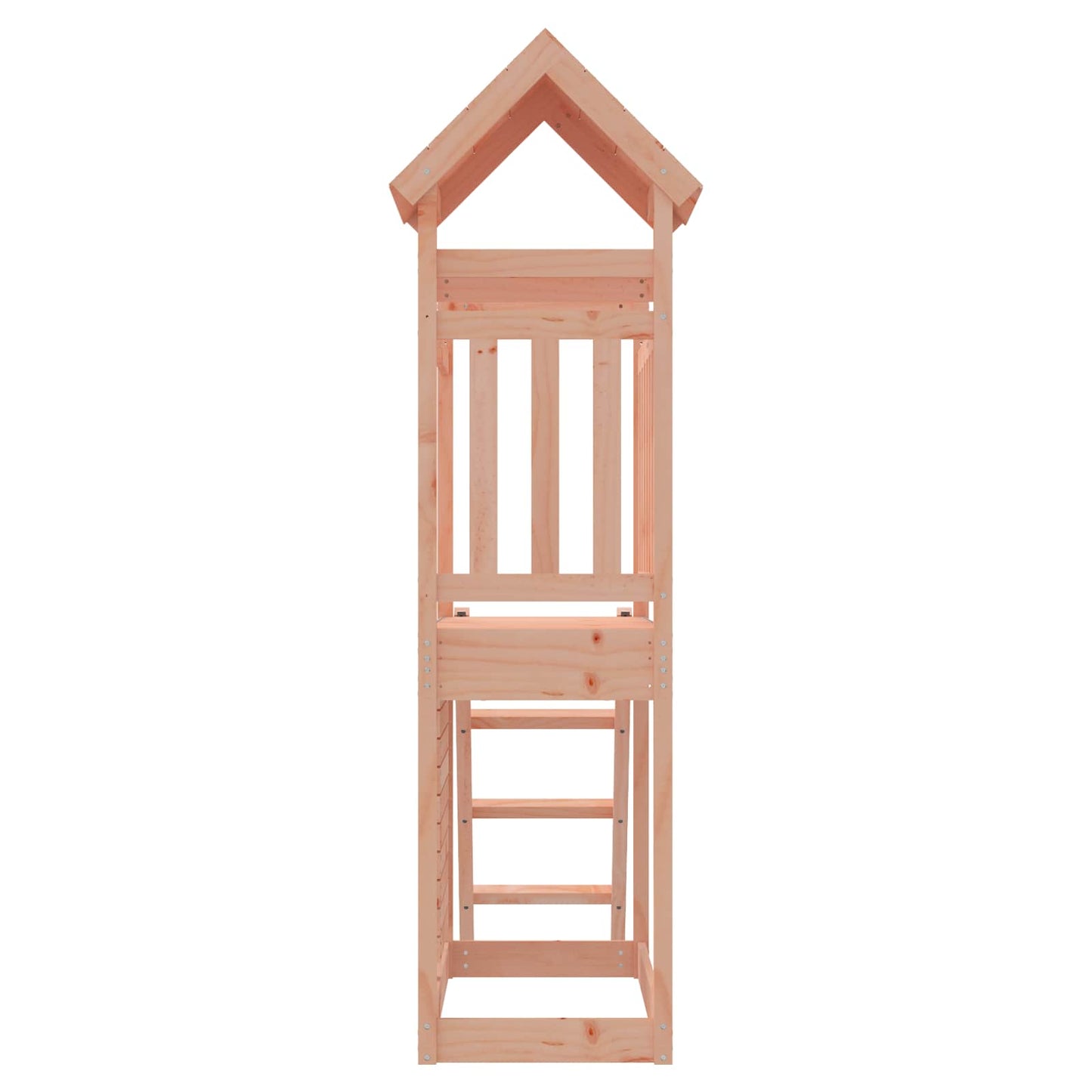 vidaXL Play Tower Brown 110.5 x 52.5 x 214 cm Solid Douglas Wood