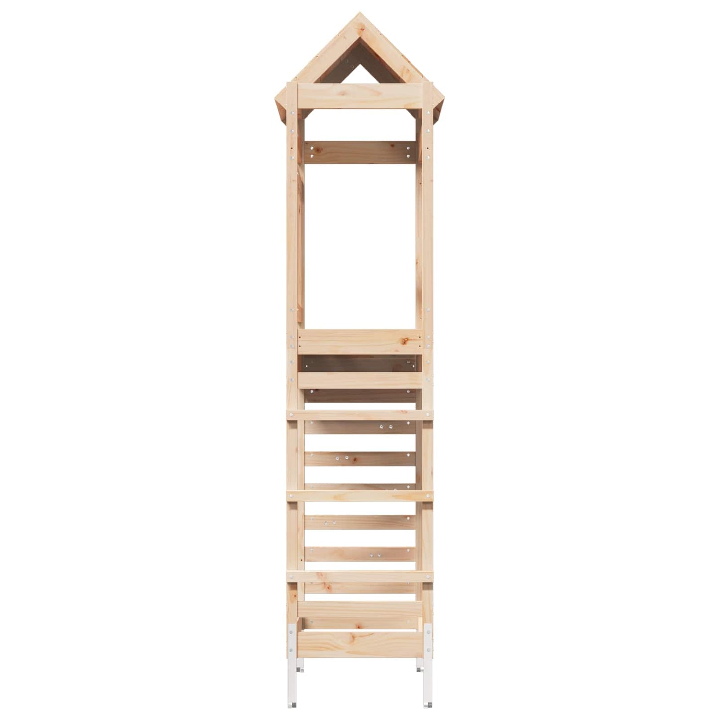 vidaXL Play Tower Brown 52.5 x 85 x 238 cm Solid Pine Wood