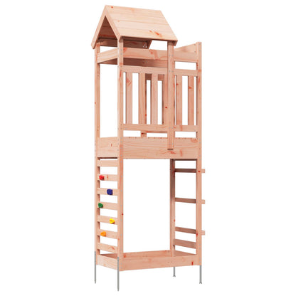 vidaXL Play Tower Brown 52.5 x 85 x 238 cm Solid Douglas Wood