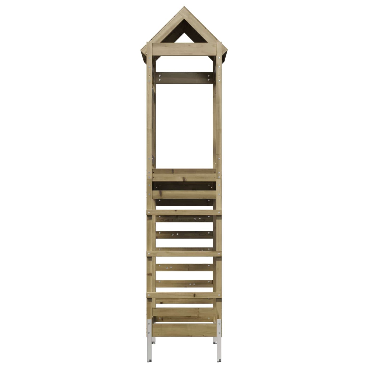 vidaXL Play Tower Brown 52.5 x 85 x 238 cm Solid Impregnated Wood