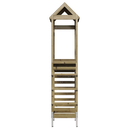 vidaXL Play Tower Brown 52.5 x 85 x 238 cm Solid Impregnated Wood