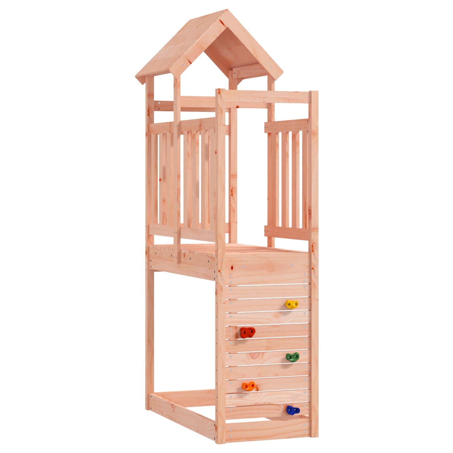 vidaXL Play Tower Brown 53 x 110.5 x 214 cm Solid Douglas Wood