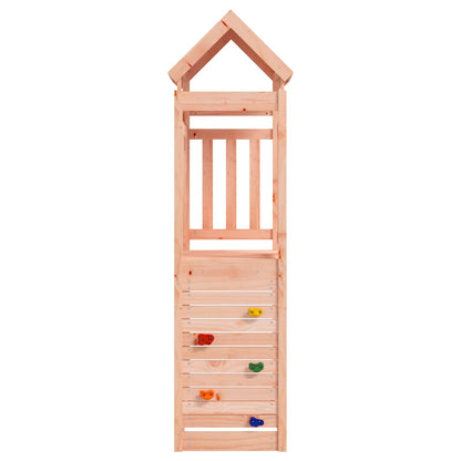 vidaXL Play Tower Brown 53 x 110.5 x 214 cm Solid Douglas Wood