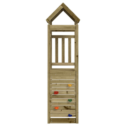 vidaXL Play Tower Brown 53 x 110.5 x 214 cm Solid Impregnated Wood