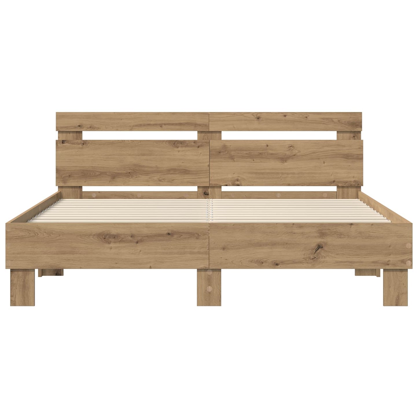 vidaXL Bed Frame Artisan Oak 120 x 200 cm Engineered Wood