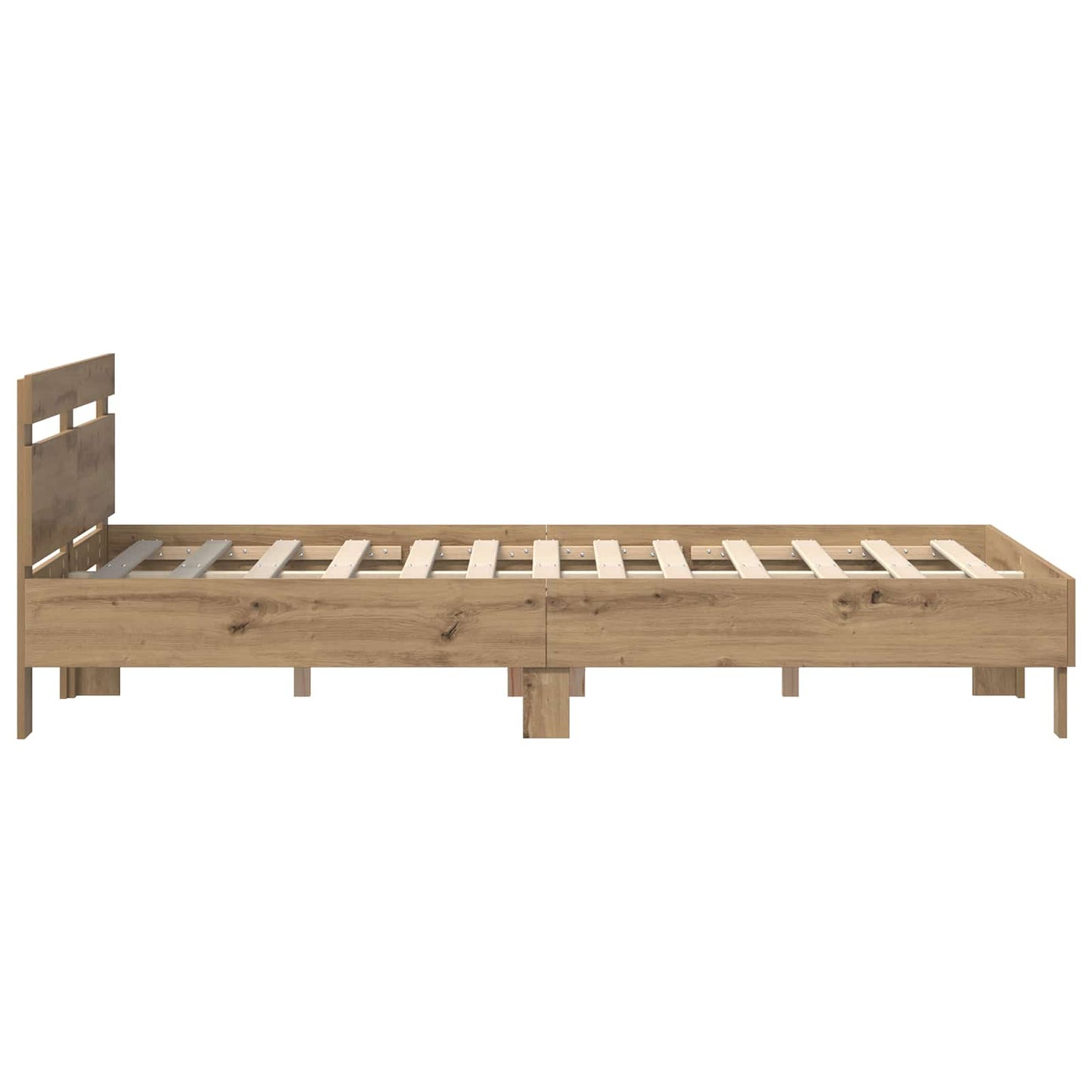 vidaXL Bed Frame Artisan Oak 120 x 200 cm Engineered Wood