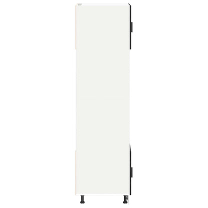 vidaXL Oven Cabinet PORTO Black Oak 60 x 57 x 207 cm Engineered Wood