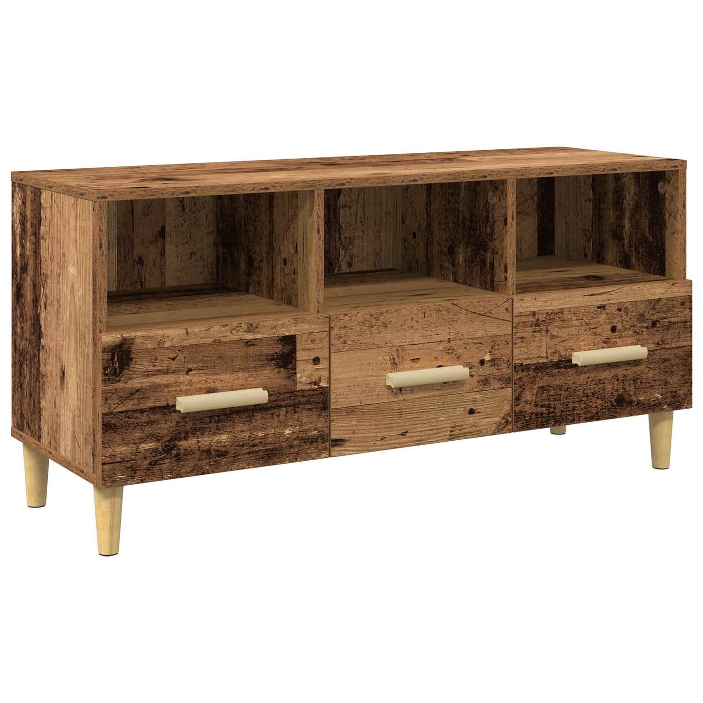 vidaXL TV Cabinet Old Wood 102 x 36 x 50 cm Engineered Wood