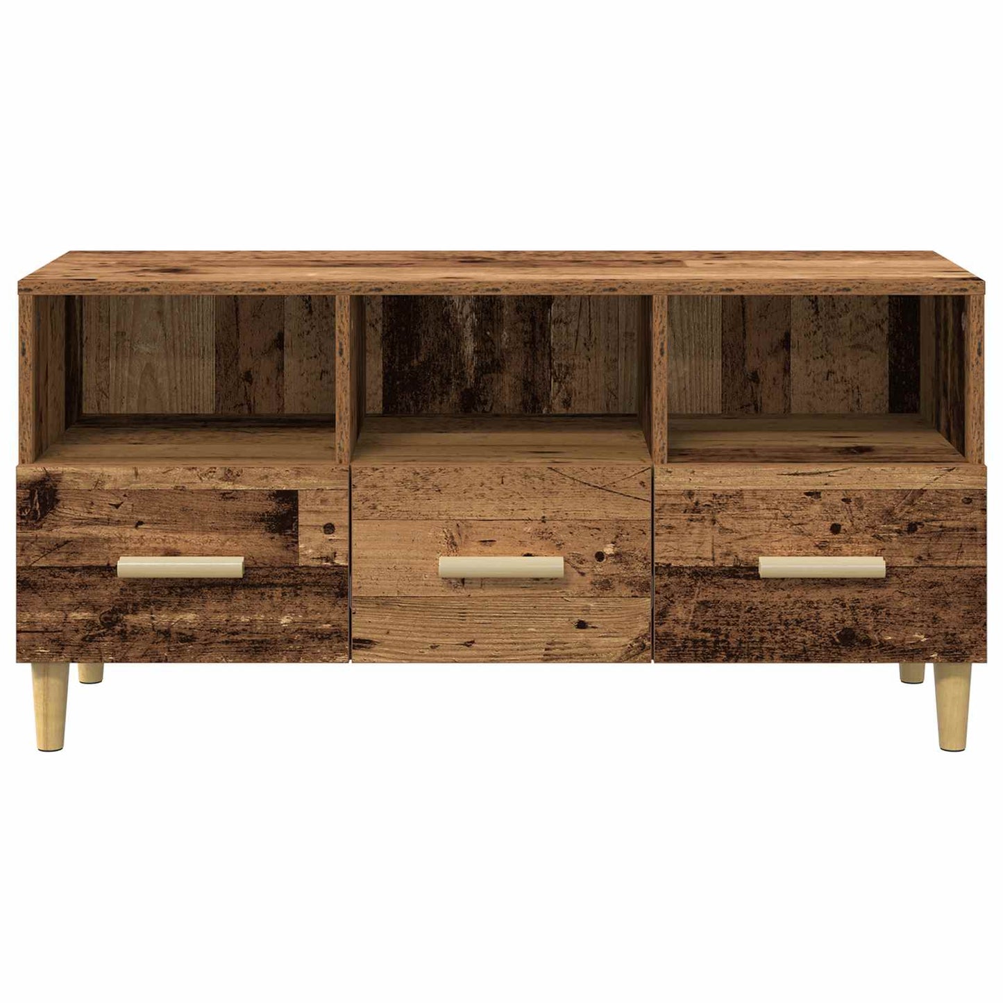 vidaXL TV Cabinet Old Wood 102 x 36 x 50 cm Engineered Wood