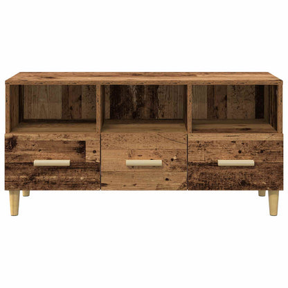 vidaXL TV Cabinet Old Wood 102 x 36 x 50 cm Engineered Wood