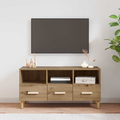 vidaXL TV Cabinet 102 x 36 x 50 cm Artisian Oak Engineered Wood