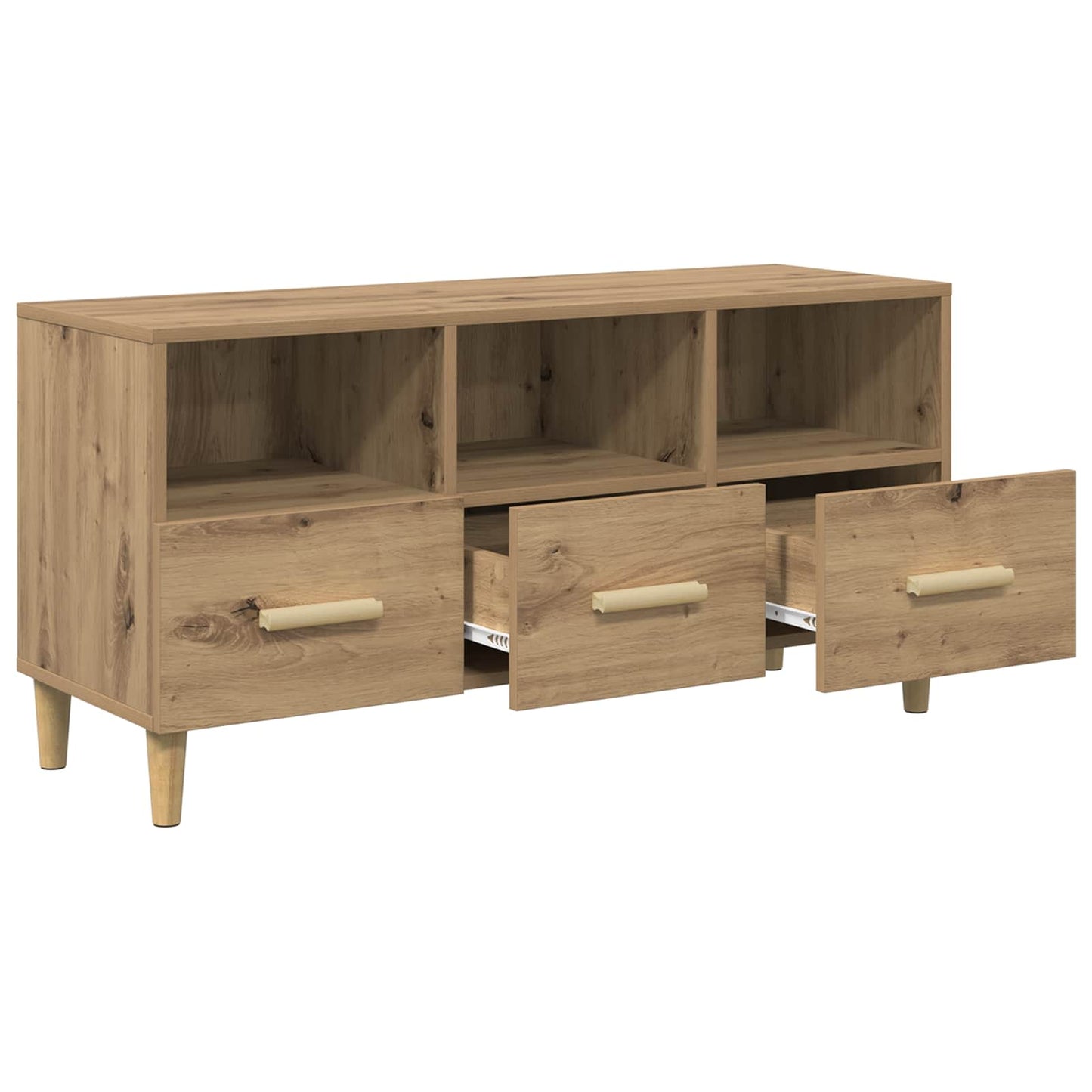 vidaXL TV Cabinet 102 x 36 x 50 cm Artisian Oak Engineered Wood