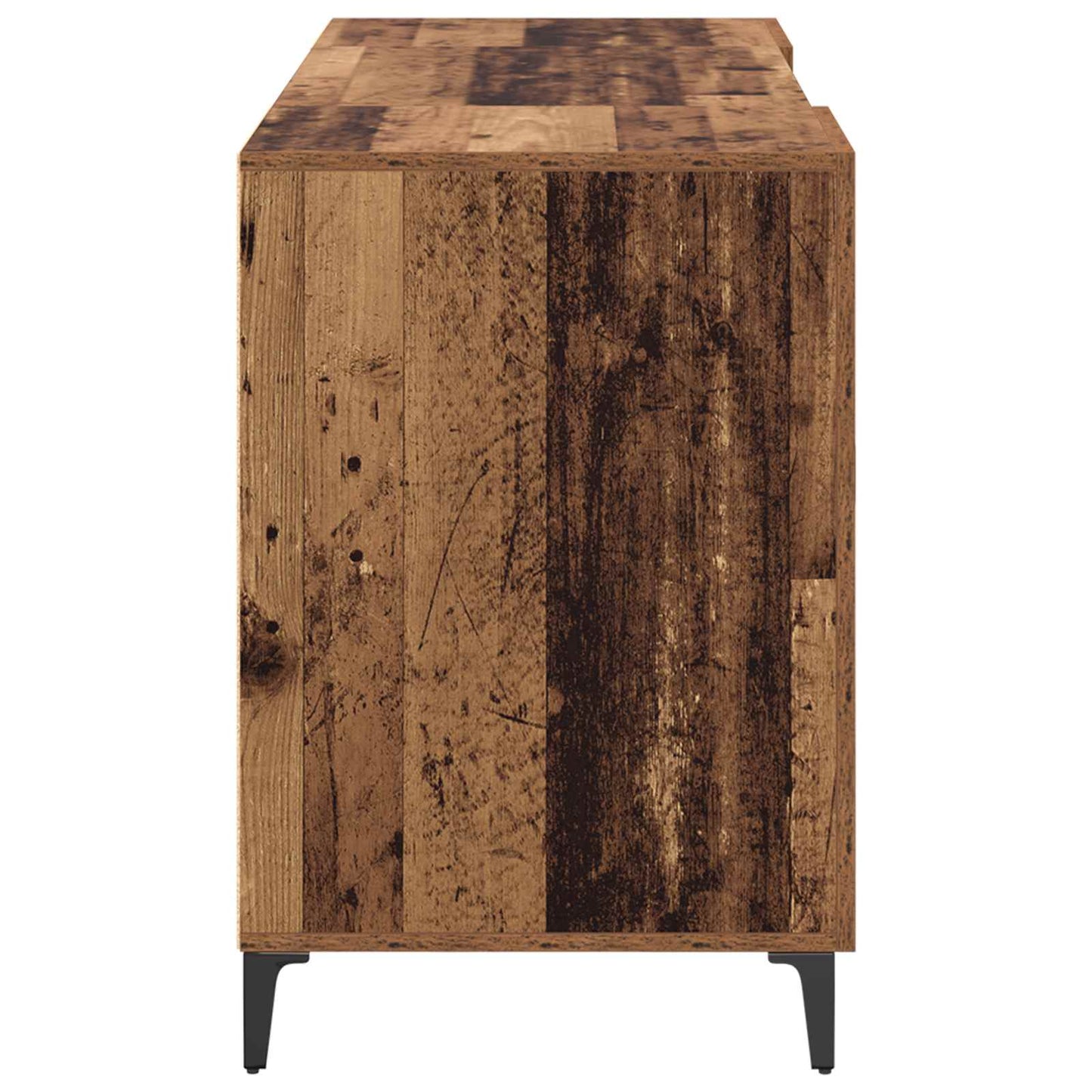 vidaXL Desk with Storage Old Wood 140 x 50 x 75 cm Engineered Wood