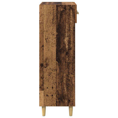 vidaXL Shoe Cabinet Plain Old Wood 60 x 35 x 105 cm Engineered Wood