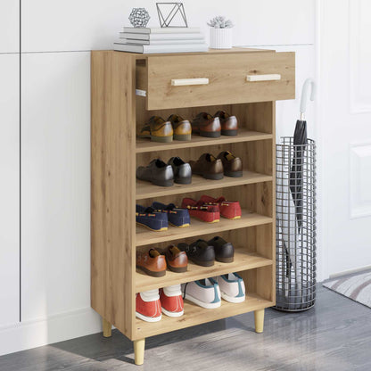 vidaXL Shoe Cabinet 60 x 35 x 105 cm Engineered Wood Artisan Oak