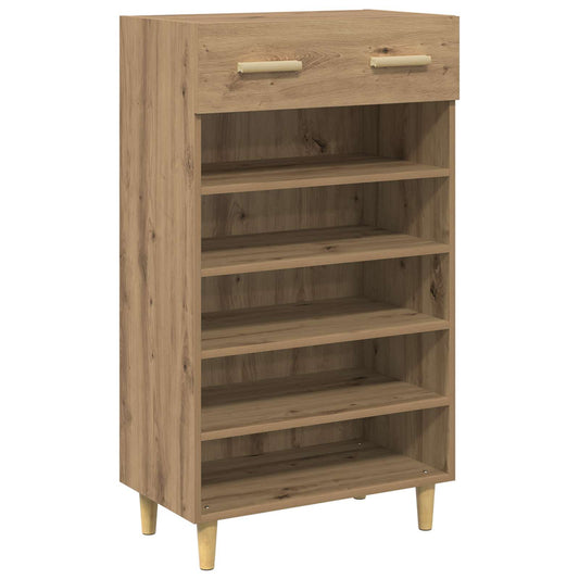 vidaXL Shoe Cabinet 60 x 35 x 105 cm Engineered Wood Artisan Oak