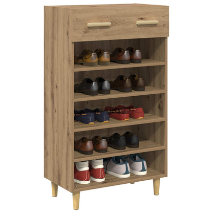 vidaXL Shoe Cabinet 60 x 35 x 105 cm Engineered Wood Artisan Oak