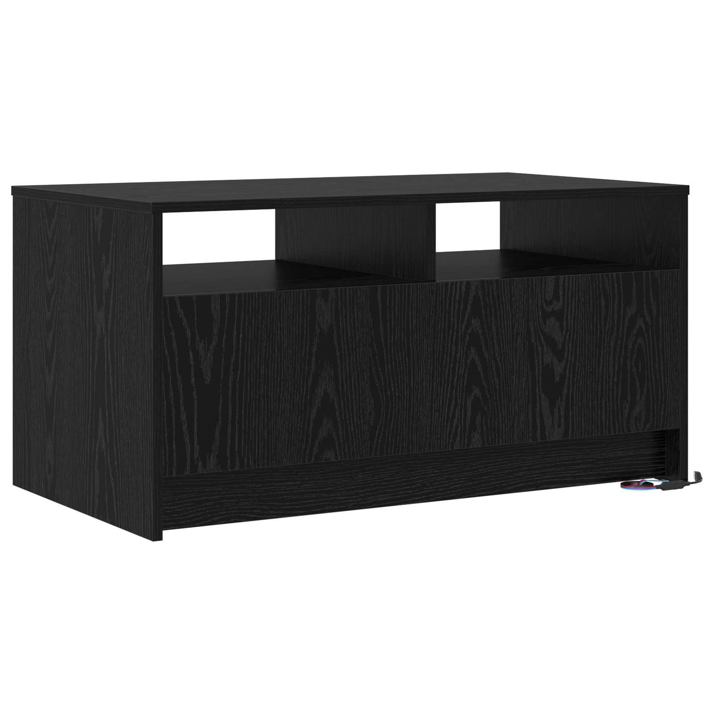 vidaXL Coffee Table Black Oak 90 x 50 x 45 cm Engineered Wood