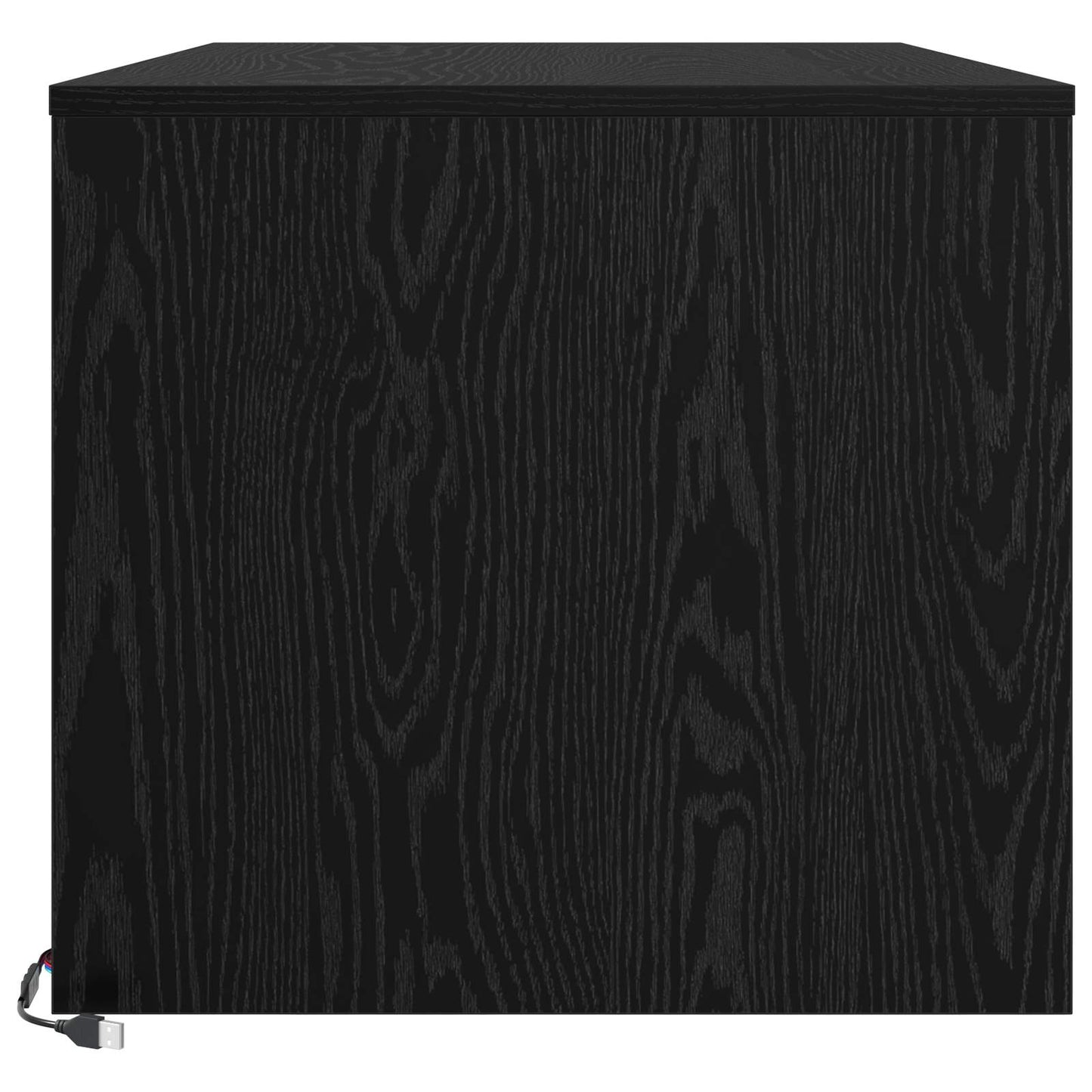 vidaXL Coffee Table Black Oak 90 x 50 x 45 cm Engineered Wood