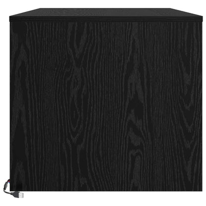 vidaXL Coffee Table Black Oak 90 x 50 x 45 cm Engineered Wood
