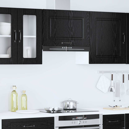 vidaXL Kitchen Cabinet with Storage Kalmar Black Oak 60 x 31 x 40 cm