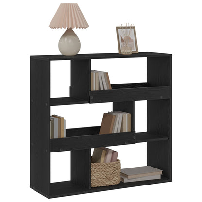 vidaXL Book Shelf 4-Tier 100 x 33 x 94.5 cm Engineered Wood Black Oak