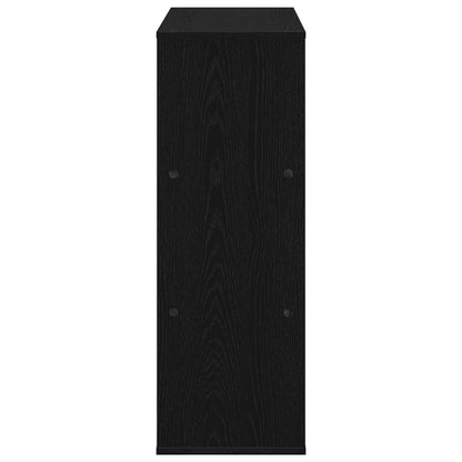 vidaXL Book Shelf 4-Tier 100 x 33 x 94.5 cm Engineered Wood Black Oak