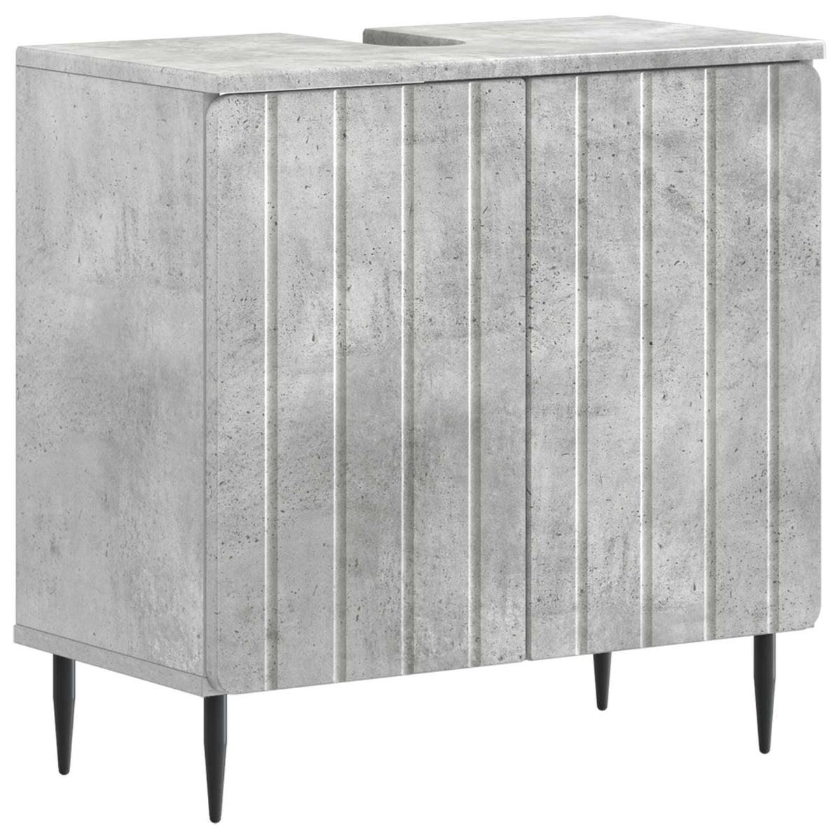 vidaXL 3 Piece Bathroom Cabinet Set ZWOLLE Concrete Grey