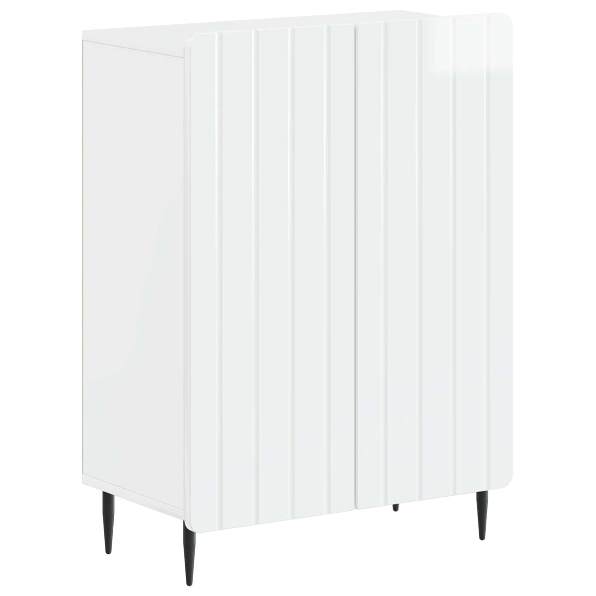 vidaXL 3 Piece Bathroom Cabinet Set ZWOLLE High Gloss White