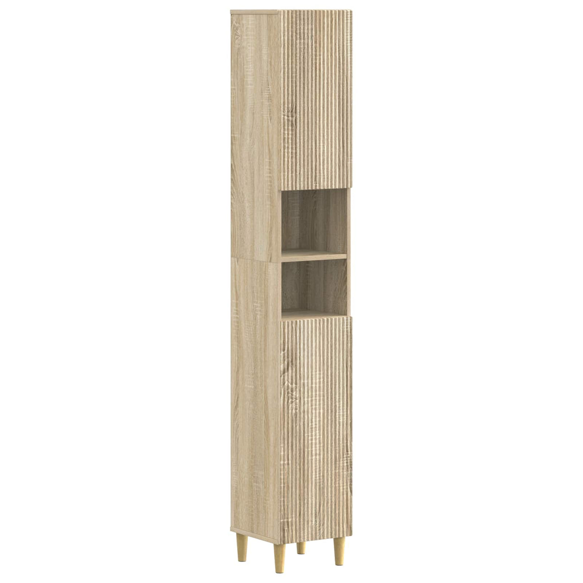 vidaXL 3 Piece Bathroom Cabinet Set ARNHEM Sonoma Oak Engineered Wood