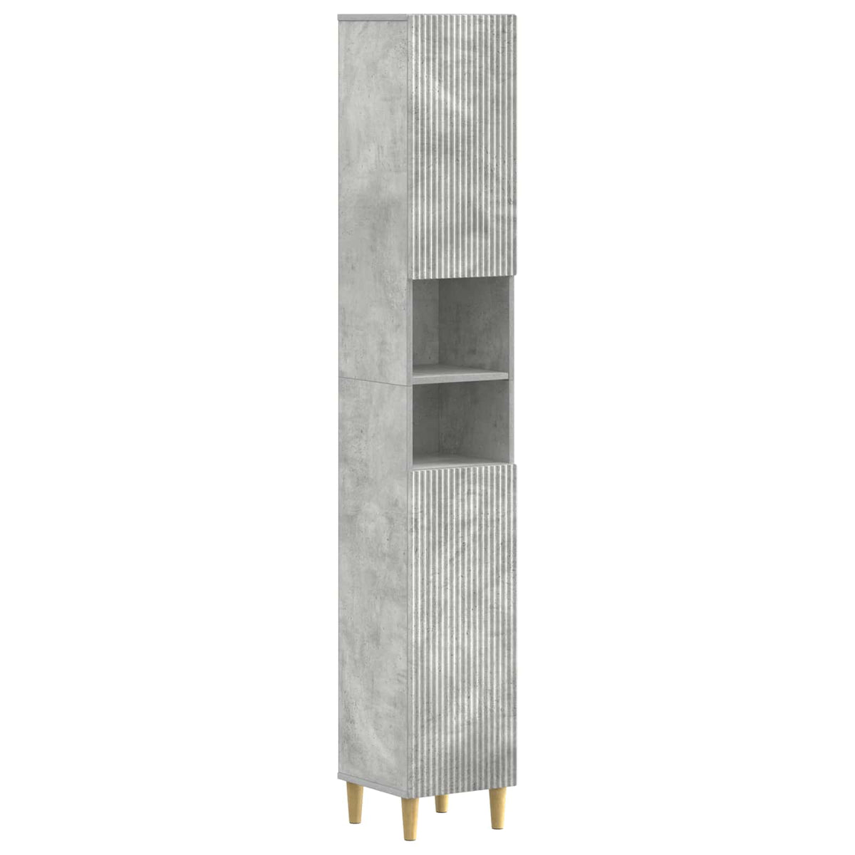 vidaXL 3 Piece Bathroom Cabinet Set ARNHEM Concrete Grey