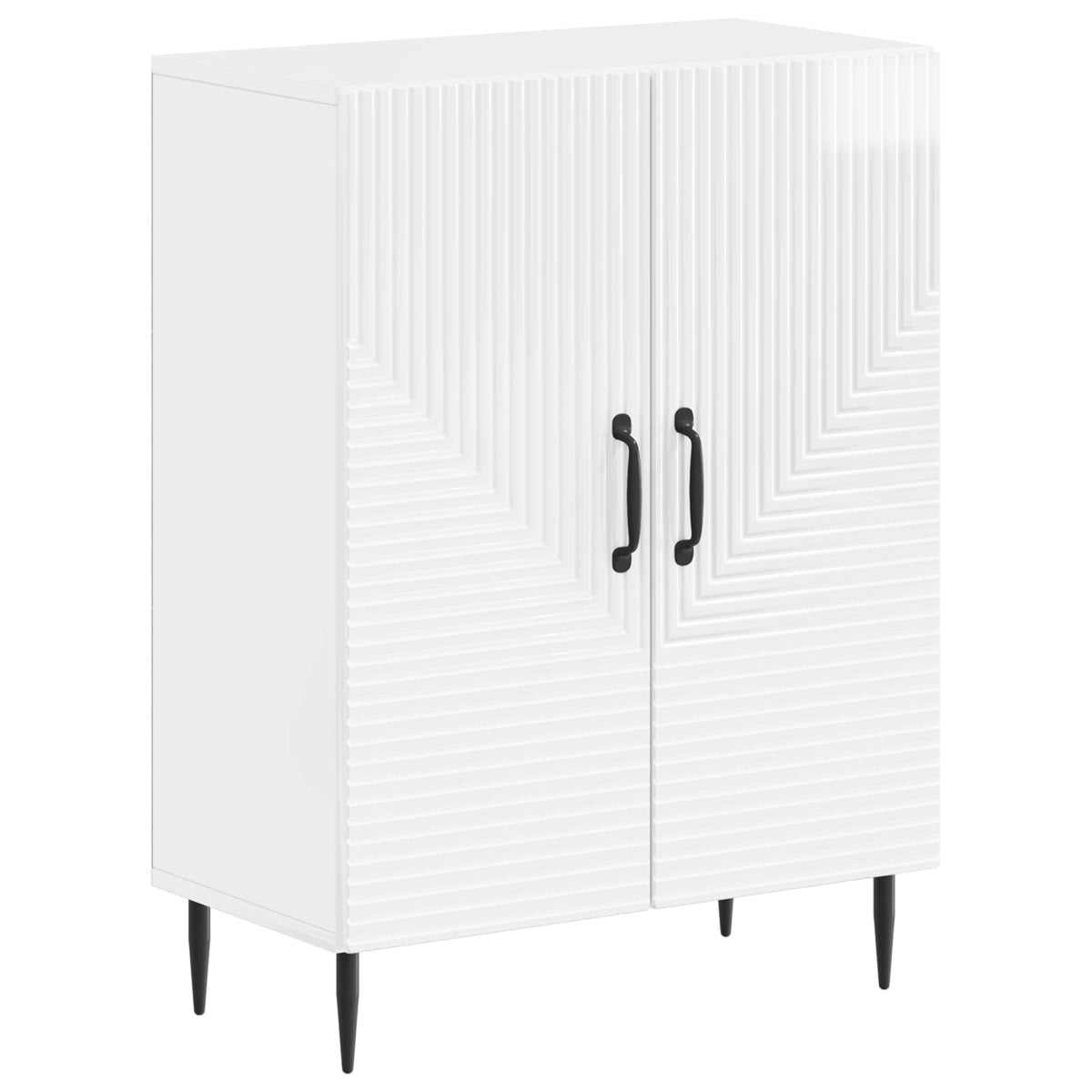 vidaXL 3 Piece Bathroom Cabinet Set HAARLEM High Gloss White