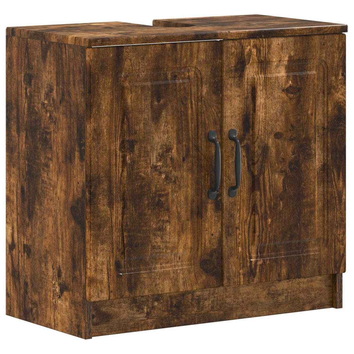 vidaXL 3 Piece Bathroom Cabinet Set UTRECHT Smoked Oak Engineered Wood