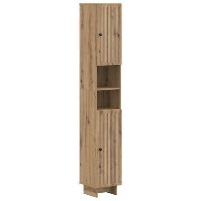 vidaXL 2 Piece Bathroom Cabinet Set EDE Artisan Oak Engineered Wood